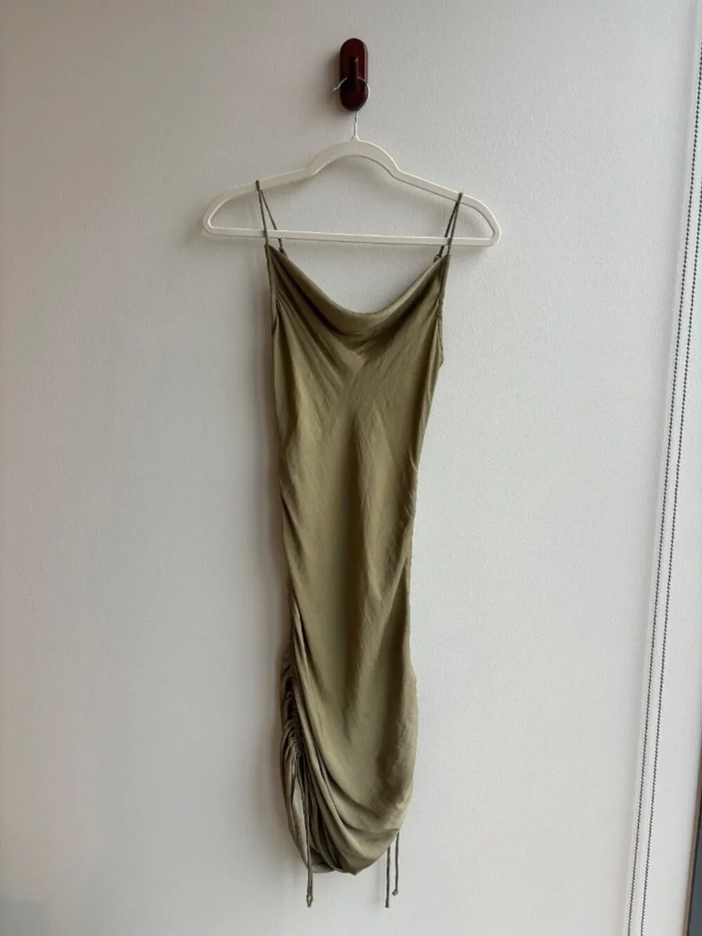 Intimately Free People Day To Night Convertible Slip Dress Olive Green | Size XS